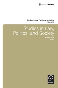 Cover image: Studies in Law, Politics, and Society 9781780526225