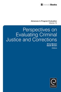 Cover image: Perspectives On Evaluating Criminal Justice and Corrections 9781780526447