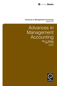صورة الغلاف: Advances in Management Accounting 9781780527543