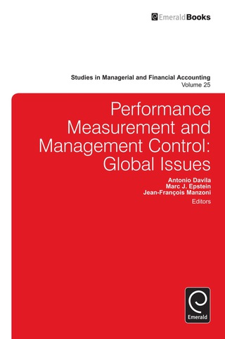 Cover image: Performance Measurement and Management Control 9781780529103