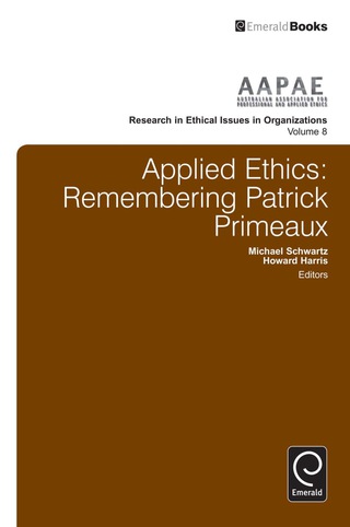 Imagen de portada: Applied Ethics 9781780529882