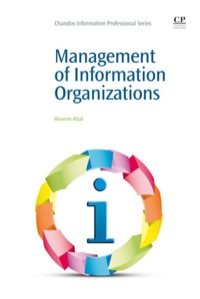 Imagen de portada: Management Of Information Organizations 9781843346241