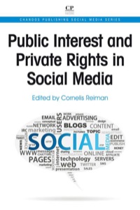 Immagine di copertina: Public Interest And Private Rights In Social Media 9781843346937