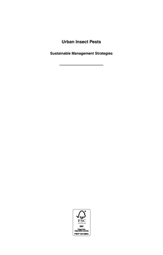 Cover image: Urban Insect Pests 9781786395405