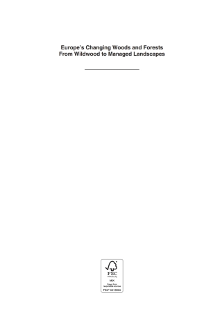 صورة الغلاف: Europe's Changing Woods and Forests 1st edition 9781786391926