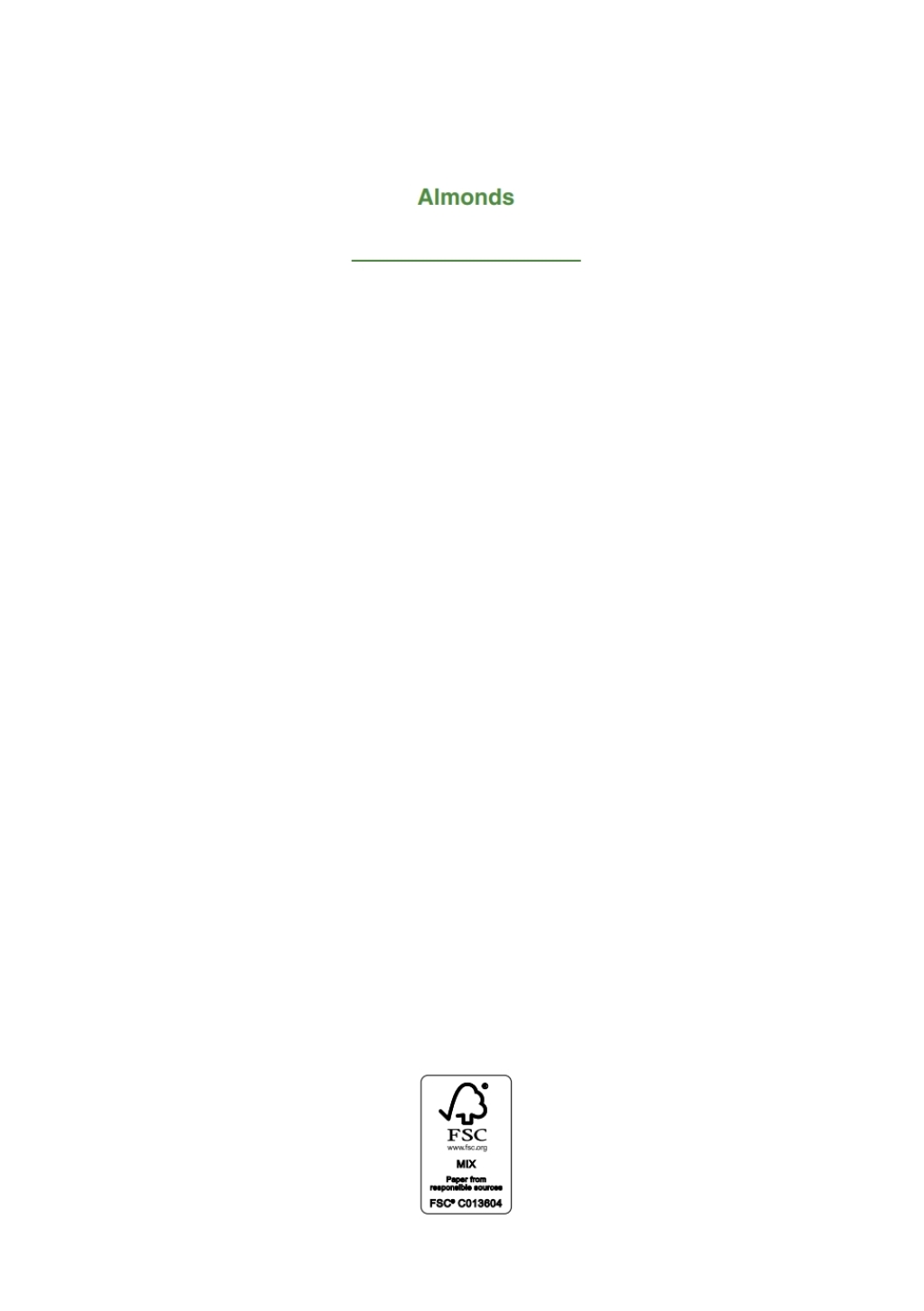 Almonds  1st Edition eBook