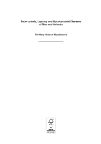صورة الغلاف: Tuberculosis, Leprosy and other Mycobacterial Diseases of Man and Animals 1st edition 9781780643960