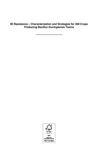 Cover image: Bt Resistance 1st edition 9781780644370