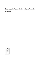 Cover image: Reproductive Technologies in Farm Animals 2nd edition 9781780646039
