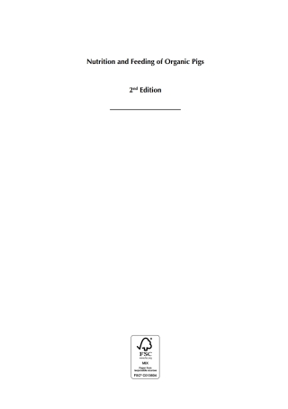 表紙画像: Nutrition and Feeding of Organic Pigs 2nd edition 9781780647906