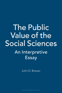 Cover image: The Public Value of the Social Sciences 1st edition 9781780931746