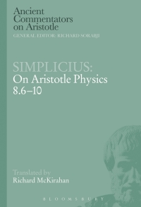 Cover image: Simplicius: On Aristotle Physics 8.6-10 1st edition 9781780938974