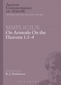 Cover image: Simplicius: On Aristotle On the Heavens 1.1-4 1st edition 9781472557377