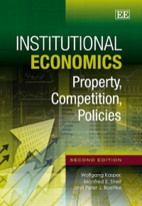 Imagen de portada: Institutional Economics 9781781006627