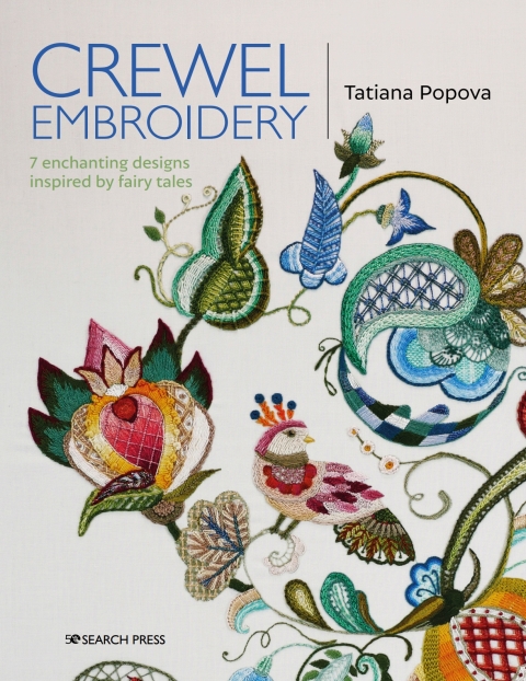 Crewel Embroidery: 7 Enchanting Designs Inspired by Fairytales - FULL INSTANT DOWNLOAD | PDF DOCX EPUB