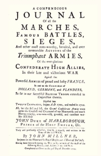 Omslagafbeelding: Compendious Journal of All the Marches, Famous Battles & Sieges (of Marlborough) 1st edition 9781845741235