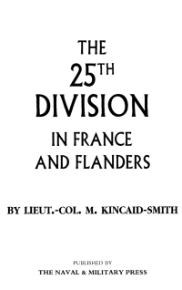 Imagen de portada: The 25th Division in France and Flanders 1st edition 9781843421238