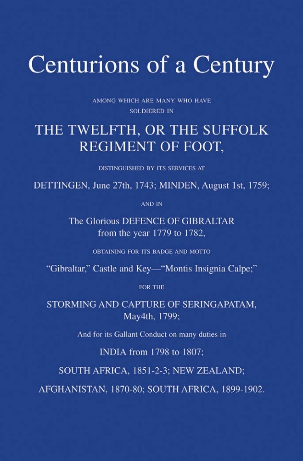 Centurions of a Century 1st Edition