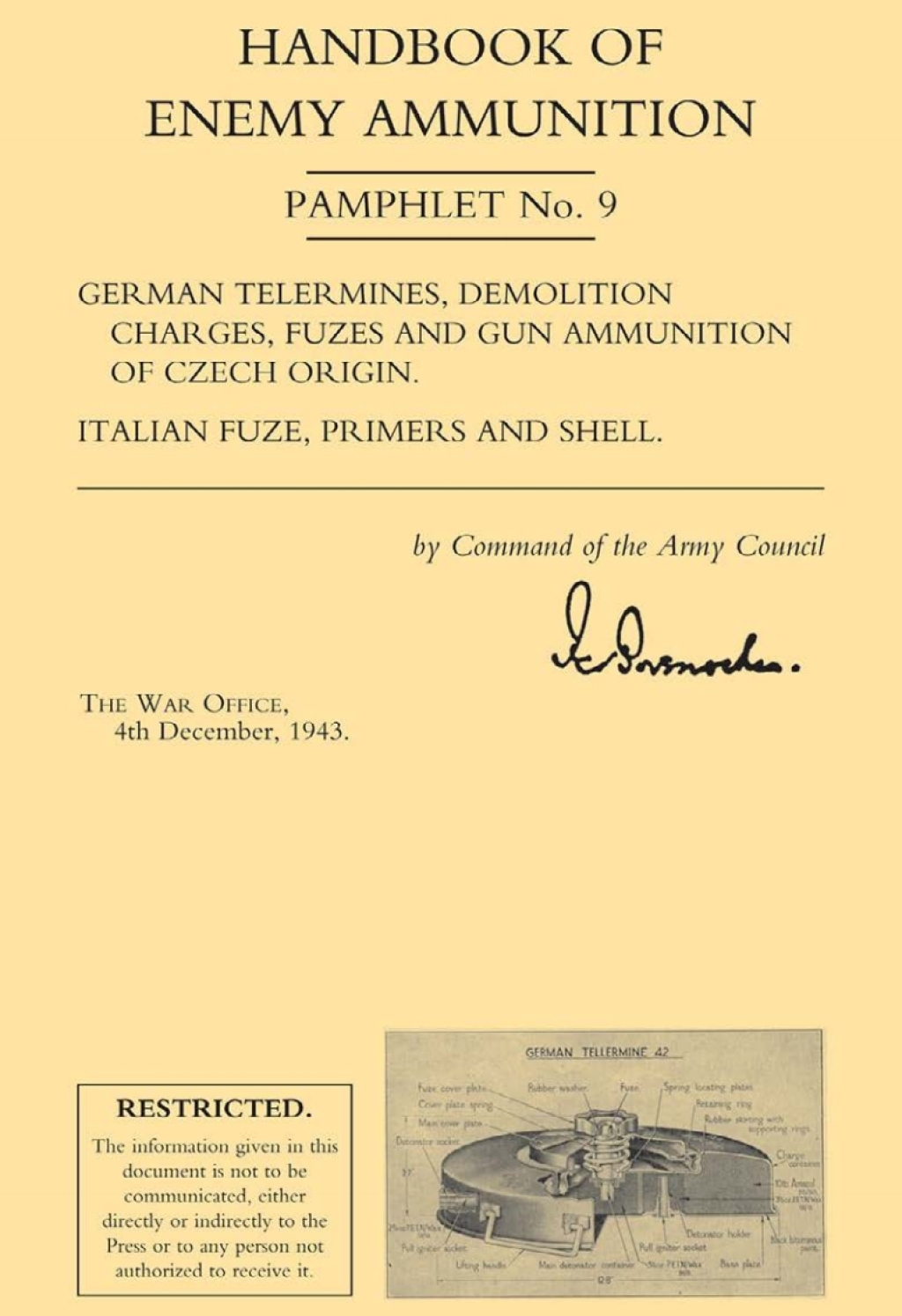 ISBN 9781843426318 product image for Handbook of Enemy Ammunition: German Telermines  etc.  Italian Fuze  Primers and | upcitemdb.com