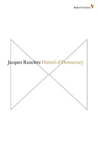 Cover image: Hatred of Democracy 9781781681503