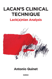 Cover image: Lacan's Clinical Technique 9781782205500