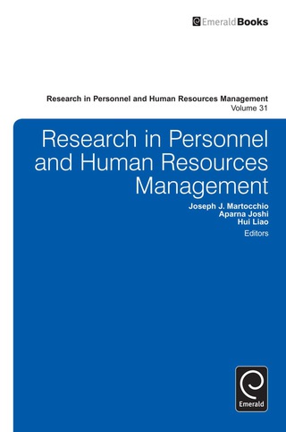 Cover image: Research in Personnel and Human Resources Management 9781781901724
