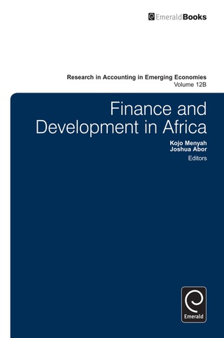 Titelbild: Finance and Development in Africa 9781781902240