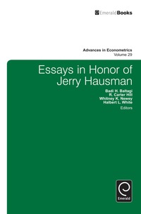 Cover image: Essays in Honor of Jerry Hausman 9781781903070