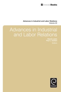 Imagen de portada: Advances in Industrial & Labor Relations 9781781903773