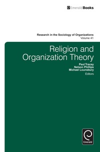 Imagen de portada: Religion and Organization Theory 9781781906927