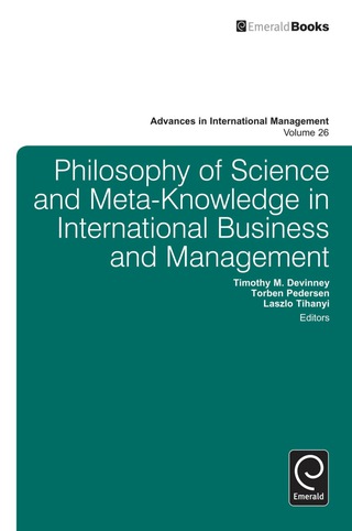 Imagen de portada: Philosophy of Science and Meta-Knowledge in International Business and Management 9781781907122