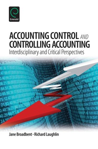 Cover image: Accounting Control and Controlling Accounting 9781781907627