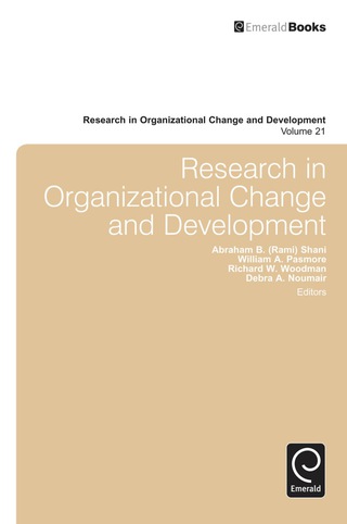 Cover image: Research in Organizational Change and Development 9781781908907