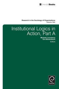 Omslagafbeelding: Institutional Logics in Action 9781781909188