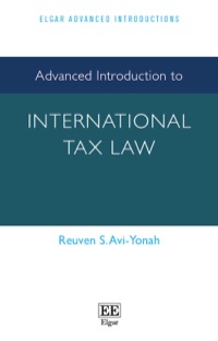 Cover image: Advanced Introduction to International Tax Law 9781781952313