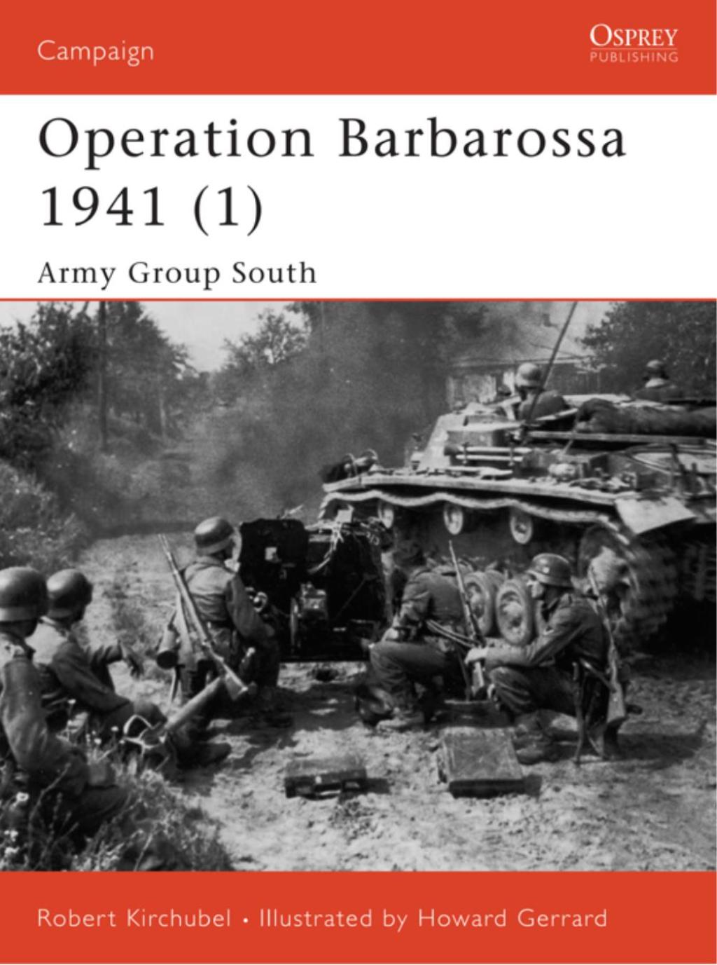 Operation Barbarossa 1941 (1) Army Group South 1st Edition