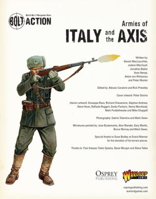 صورة الغلاف: Bolt Action: Armies of Italy and the Axis 1st edition 9781782007708