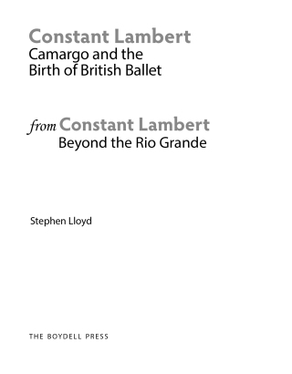 صورة الغلاف: Constant Lambert 1st edition 9781843838982