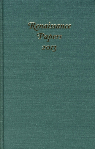 Cover image: Renaissance Papers 2013 1st edition 9781571135995