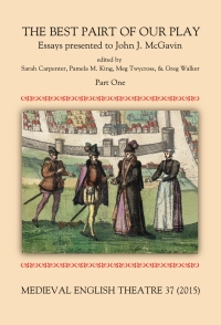 Cover image: Medieval English Theatre 37 1st edition 9781843844167