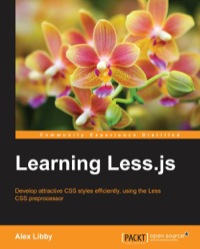 Cover image: Learning Less.js 1st edition 9781782160663