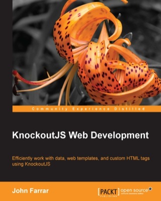 Imagen de portada: KnockoutJS Web Development 1st edition 9781782161028