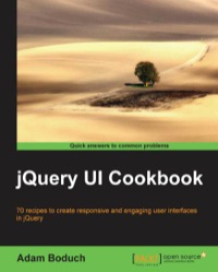 Imagen de portada: jQuery UI Cookbook 1st edition 9781782162186