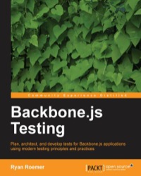صورة الغلاف: Backbone.js Testing 1st edition 9781782165248