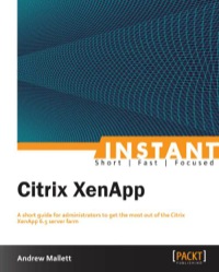 Imagen de portada: Instant Citrix XenApp 1st edition 9781782170266