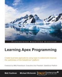 Imagen de portada: Learning Apex Programming 1st edition 9781782173977