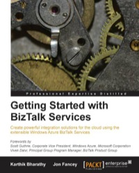 Cover image: Getting Started with BizTalk Services 1st edition 9781782177401