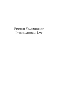 Cover image: Finnish Yearbook of International Law, Volume 21, 2010 1st edition 9781849462259