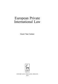 Cover image: European Private International Law 1st edition 9781849462419