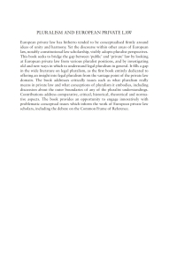 Imagen de portada: Pluralism and European Private Law 1st edition 9781849463379